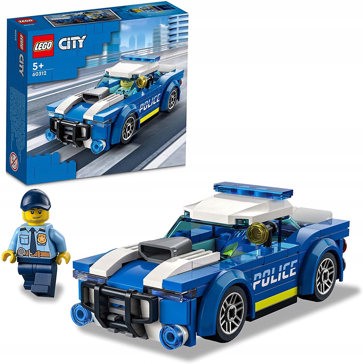 LEGO CITY 5+ BLOKOV 60312 POLICAJNÉ AUTO POLICAJNÉ VOZIDLO